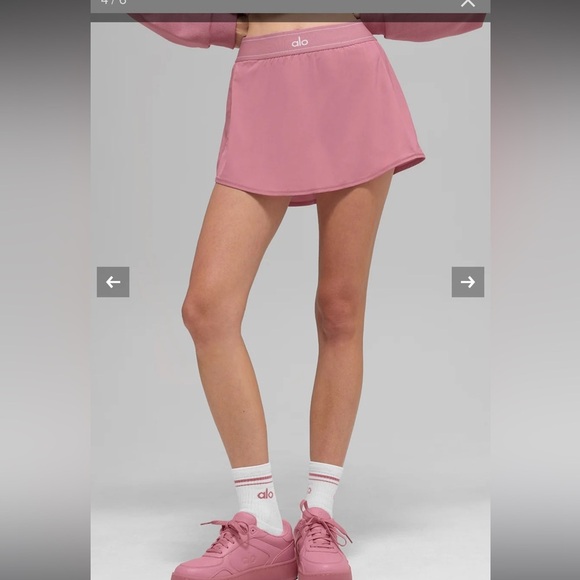 ALO Yoga Pants - ALO Yoga Match Point Tennis Skirt Medium Limited: Pink Wild Rose NWT